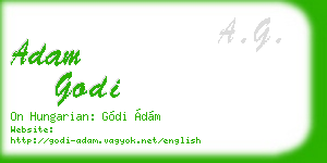 adam godi business card